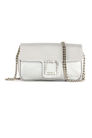 Grey satin Lunette shoulder bag ROBERTO FESTA | LUNETTEPERLA